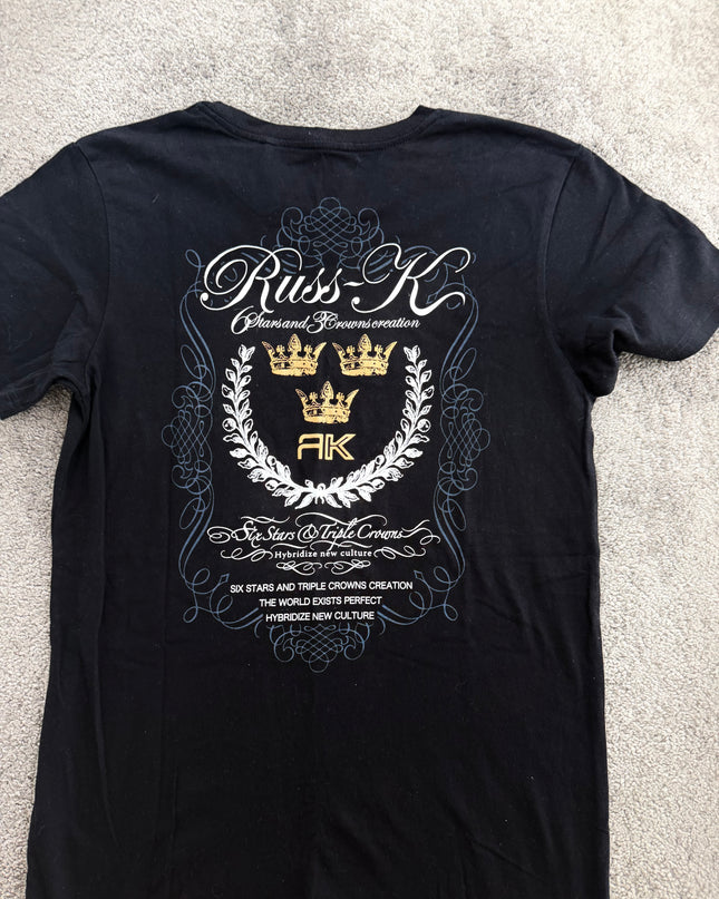 RUSS K "SCRIPT LOGO" TEE (M)