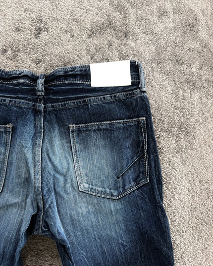 FUGA "DISTRESSED SLIM FADE" DENIM