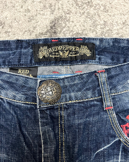 RED PEPPER "CRIMSON MIRAGE" DENIM