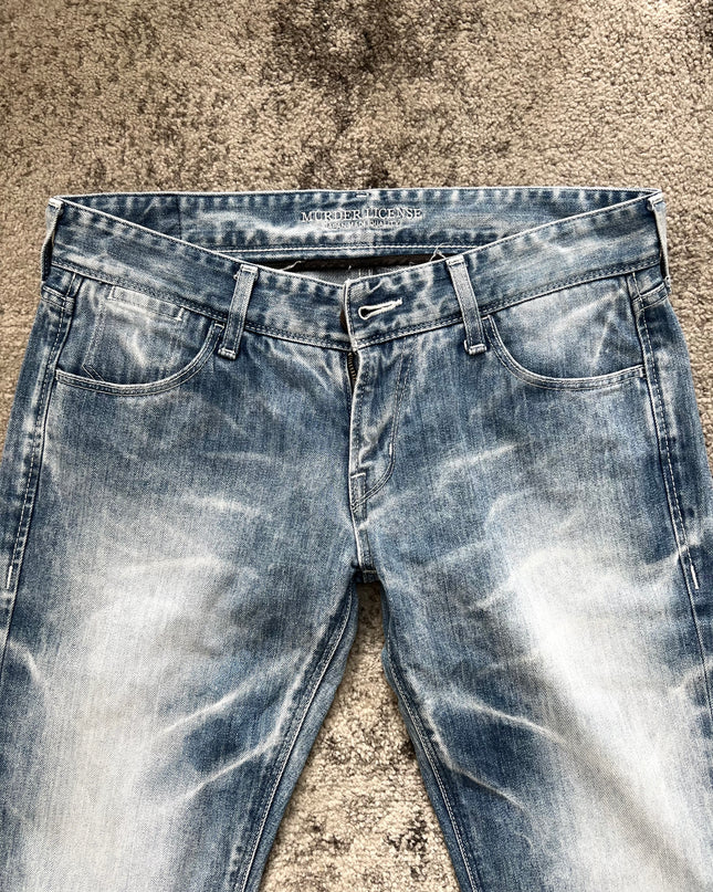 MURDER LICENSE "GHOST STATIC BLUES" DENIM