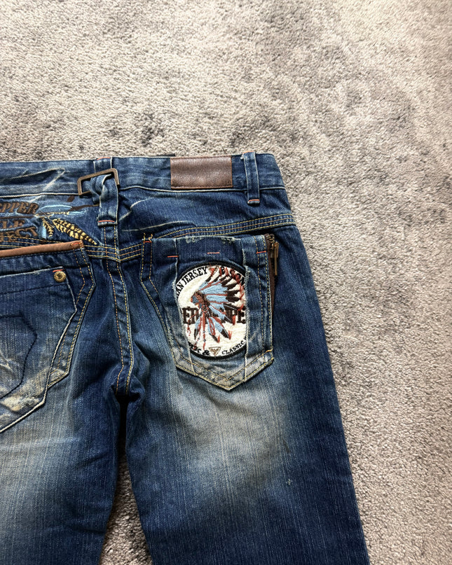 RED PEPPER "SUNBURST FADE" DENIM (S-M)