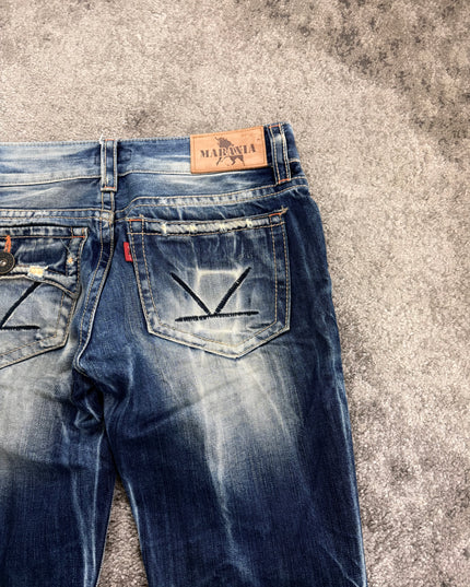 MARAXIA "FLARED INDIGO" DENIM (S)