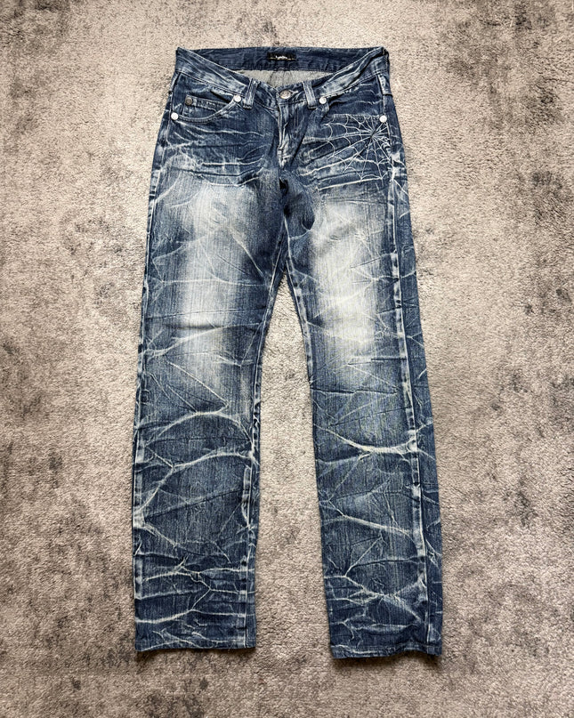 DOUBLEFOCUS "FRACTURED TIME" DENIM