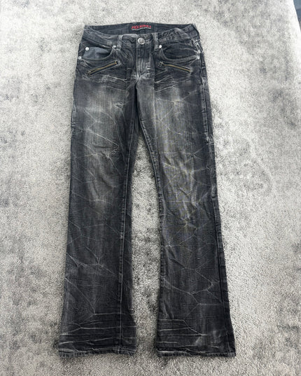 JACK SERIKA "SHADOW ZIP" FLARE DENIM (S)