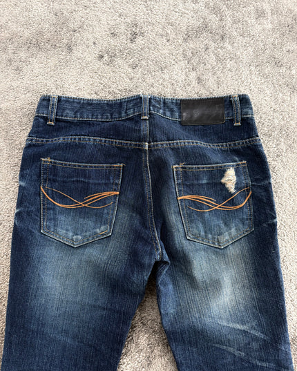 CAVARIA "DISTRESSED FADE" DENIM (M)