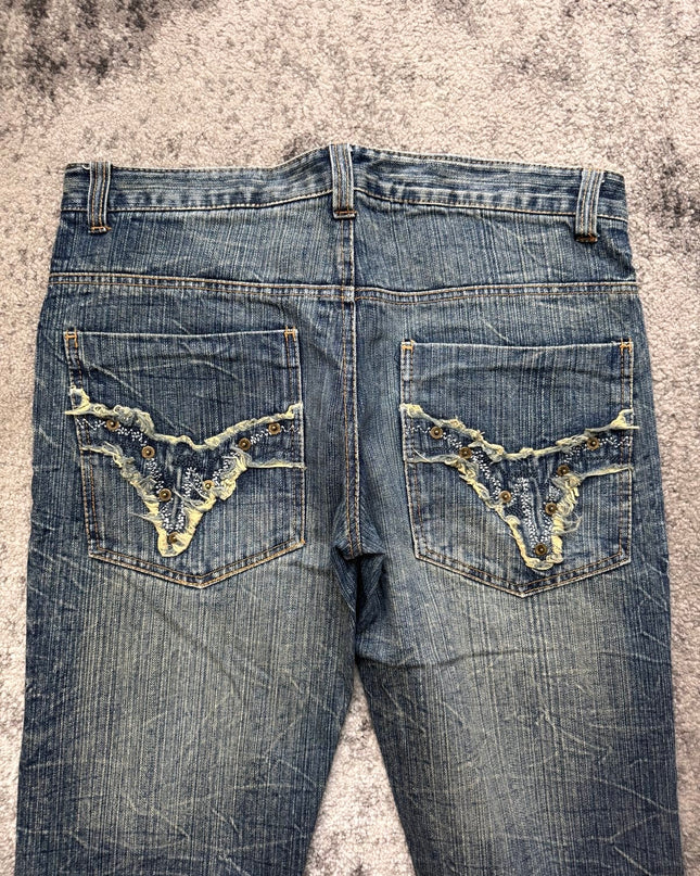 889194 "CRACKED HORIZON" DENIM