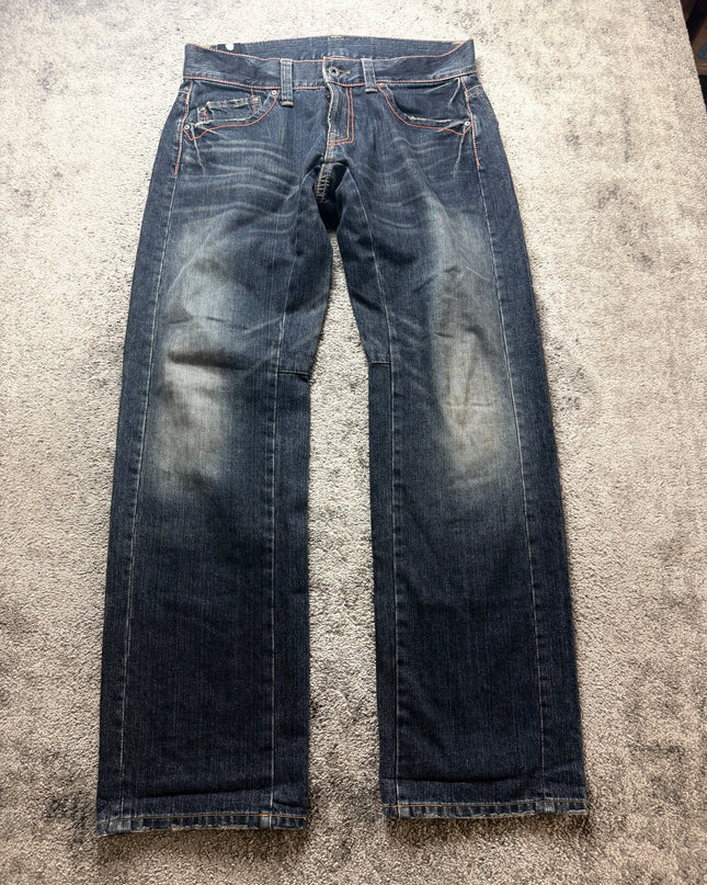 BLUE WAY "FADED INDIGO LINE" DENIM (M)