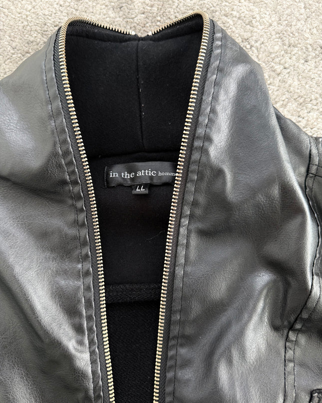 INTHEATTIC "SHADOW ZIP HYBRID" HOODIE (S-M)