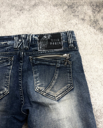 WILD PARTY "DESTROYED INDIGO" DENM (S-M)