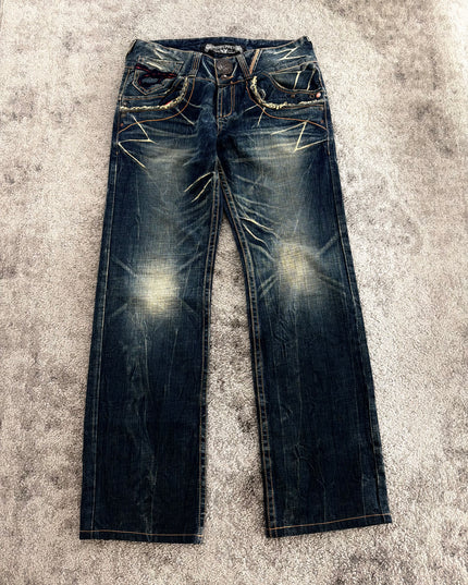 RED PEPPER "TRIBAL SCRATCH CODE" DENIM