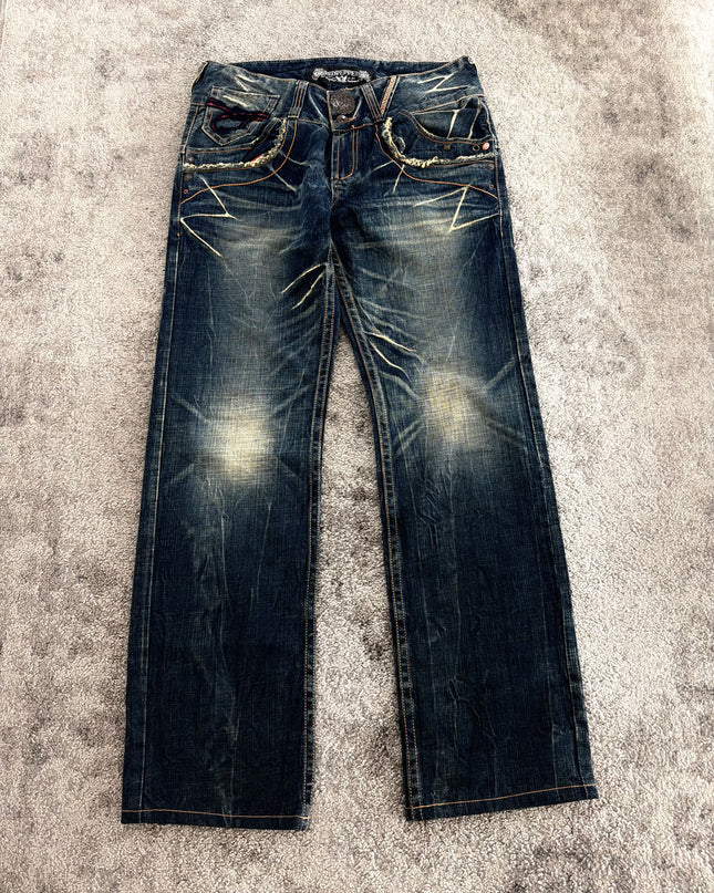 RED PEPPER "TRIBAL SCRATCH CODE" DENIM
