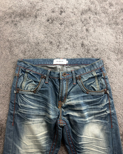 BEAST "CRIMSON STITCH" DENIM (S-M)