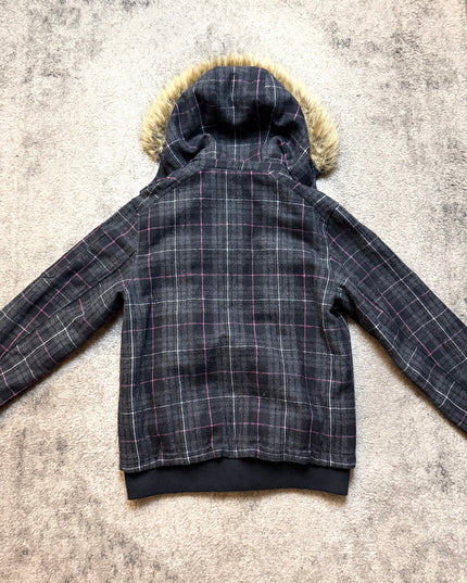 SUGGESTION "COLD STATIC PLAID" PUFFER