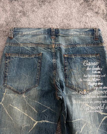 NYLAUS "SHATTERED SCRIPT" DENIM (S-M)
