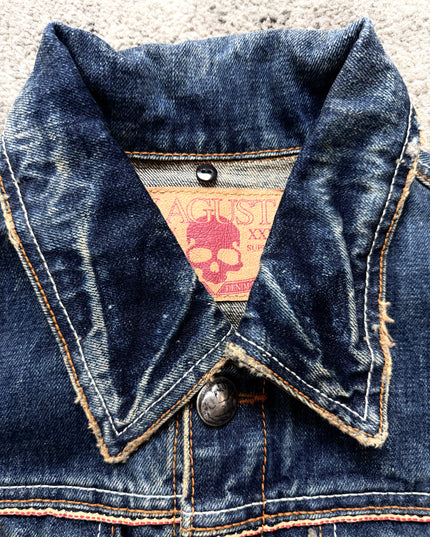 LAGUST "BROKEN INDIGO RITUAL" DENIM JACKET