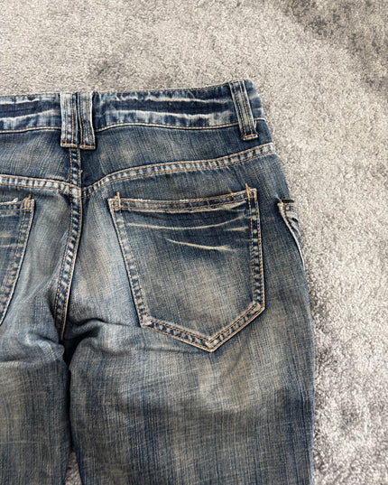 MICHEL KLEIN "SHADOW FLARE" DENIM (S-M)