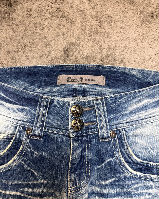 COOK JEANS “STATIC WHISKER“ DENIM