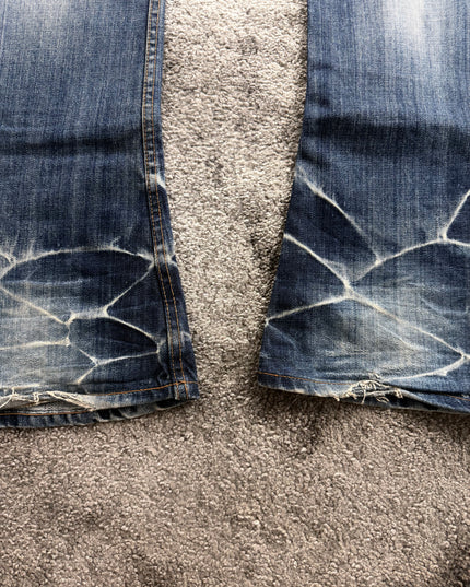JACKROSE "BLEACHED FRACTURE" DENIM (L)