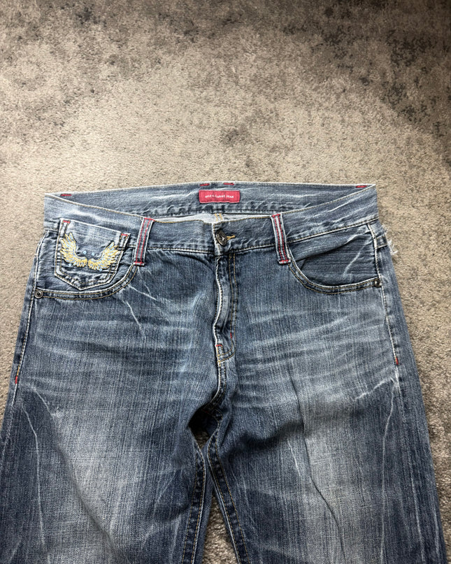 ANTI-LABEL "SHADOW WHISKER" DENIM