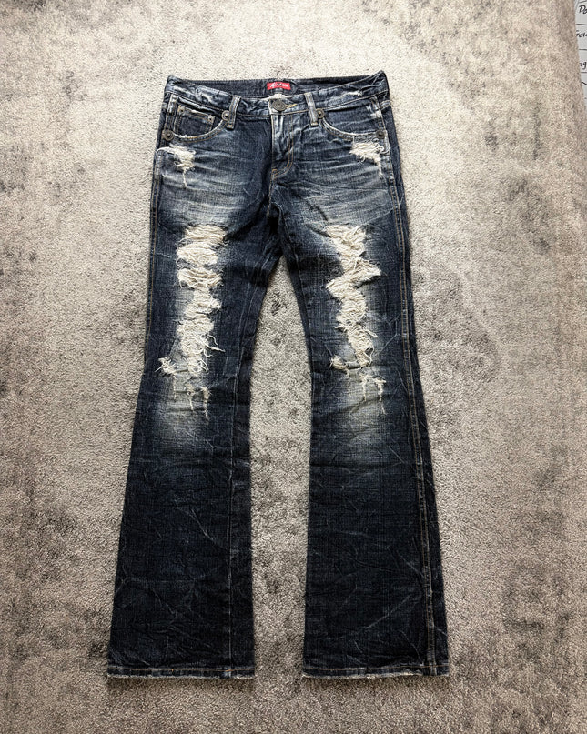 MARAXIA "SHREDDED NIGHT" DENIM (S-M)