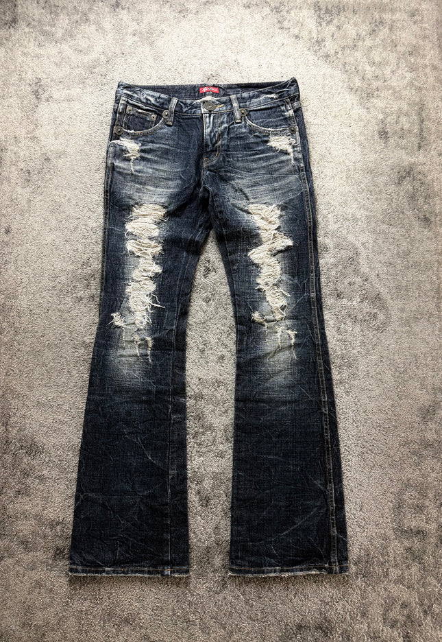MARAXIA "SHREDDED NIGHT" DENIM (S-M)