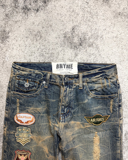 RHYME "BROKEN EMBLEM" DENIM