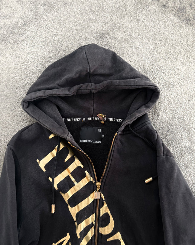 THIRTEEN JAPAN "NO XIII" ZIP HOODIE (M)