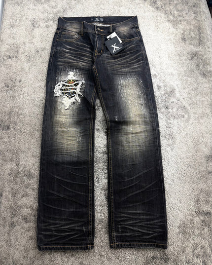 XFRM "DISTRESSED CREST" DENIM (M)