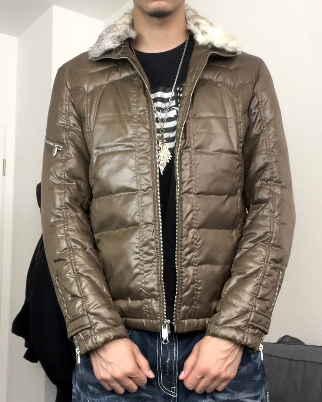 MONSIER NICOLE "WOLF COLLAR" PUFFER