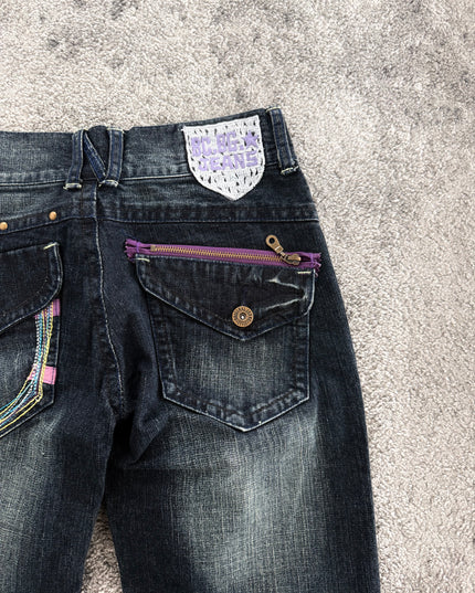 BCBG "NEON STITCH" DENIM (S)