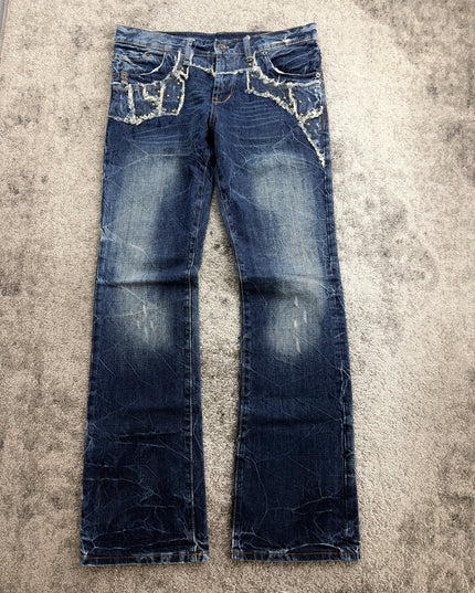 SEMANTIC DESIGN "STUDDED CHAOS" DENIM (M)
