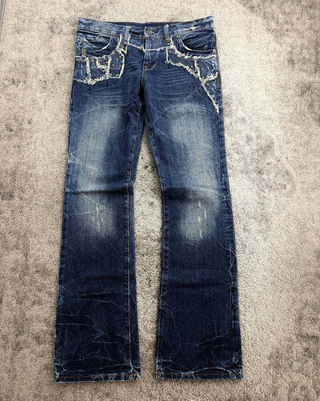 SEMANTIC DESIGN "STUDDED CHAOS" DENIM (M)