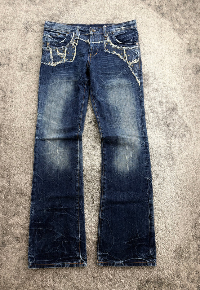 SEMANTIC DESIGN "STUDDED CHAOS" DENIM (M)