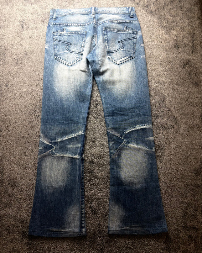 SEMANTIC DESIGN "CROSSFADE FLARE" DENIM (M)