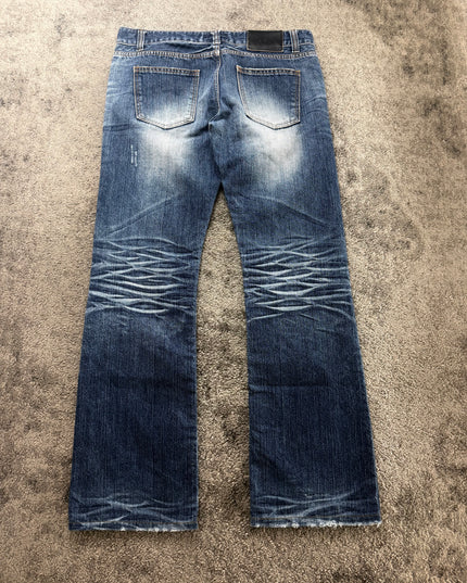 LA GATE "WHISKER FADE" DENIM (M)