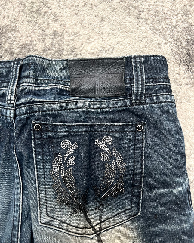XFRM PAINT SPLATTER FLARE DENIM 
