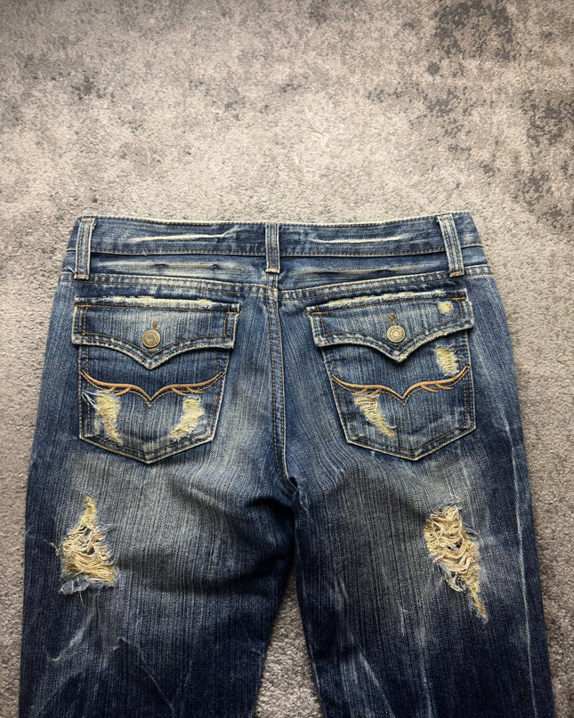 FUGA "BURNT DAMAGE" DENIM (S-M)