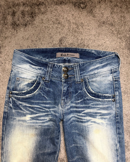 COOK JEANS “STATIC WHISKER“ DENIM