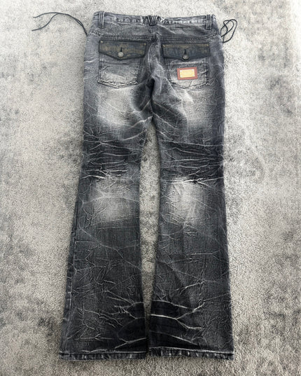UGAJIN "SHADOW WASH LACE" DENIM (M)