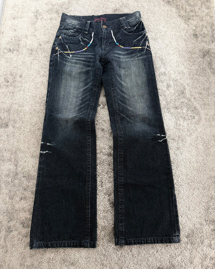 BCBG "NEON STITCH" DENIM (S)