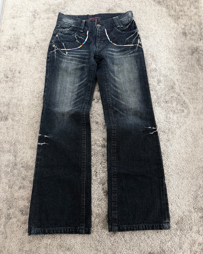 BCBG "NEON STITCH" DENIM (S)