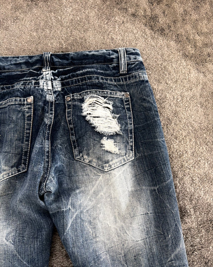 HEISEI "RIOT DISTRESS FADE" DENIM (M)