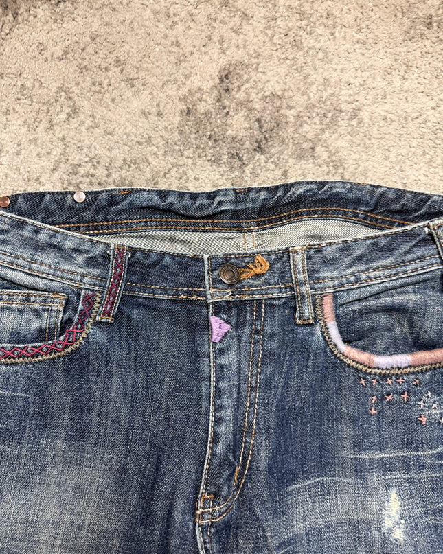 MENS BIG "FADED NOISE" DENIM