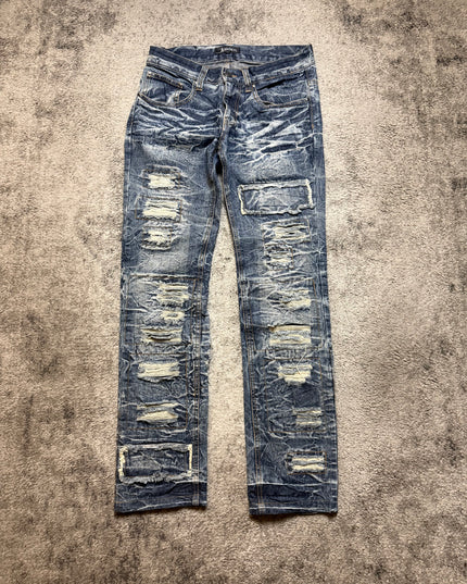 LOWBOX “DISTRESSED BLUES“ DENIM