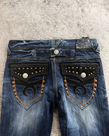 RED PEPPER "STUDDED LOGO" DENIM (M)