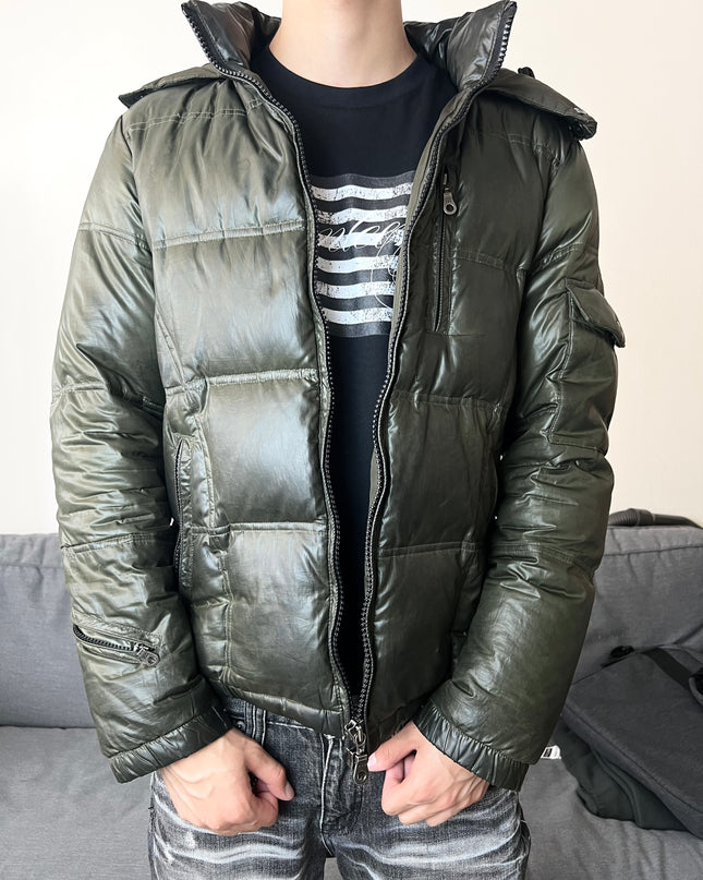 TAKEO KIKUCHI "OLIVE SHADOW" PUFFER