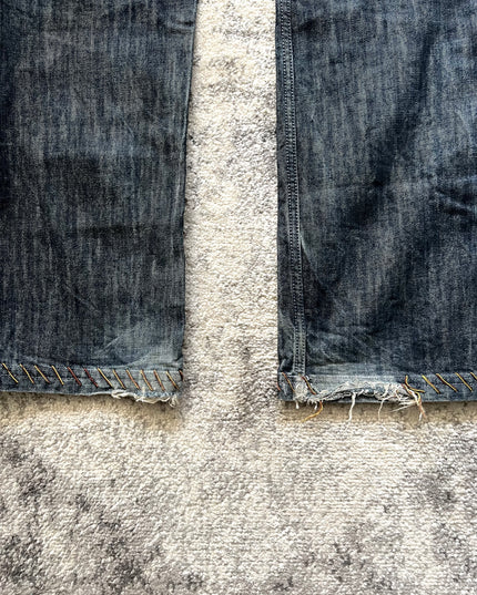 ANTIQUE DENIM RAINBOW BACKPOCKETS