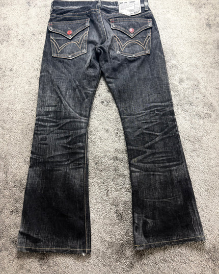503 "BLACK FLARE" DENIM (S-M)