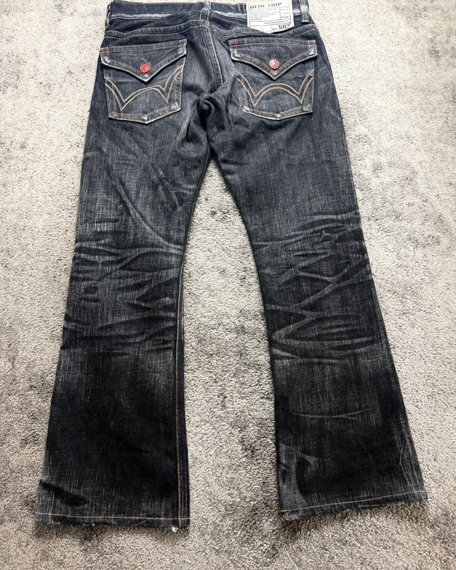 503 "BLACK FLARE" DENIM (S-M)