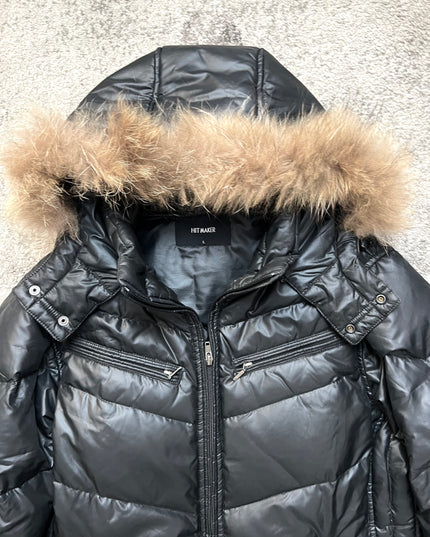 HITMAKER "BLACK PADDED" FUR PUFFER